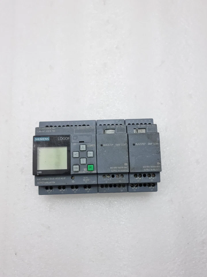 Siemens 6ED1052-1MD08-0BA0 Logo + 6ED1055-1MB00-0BA2 + 6ED1055-1MB00-0BA2 Module